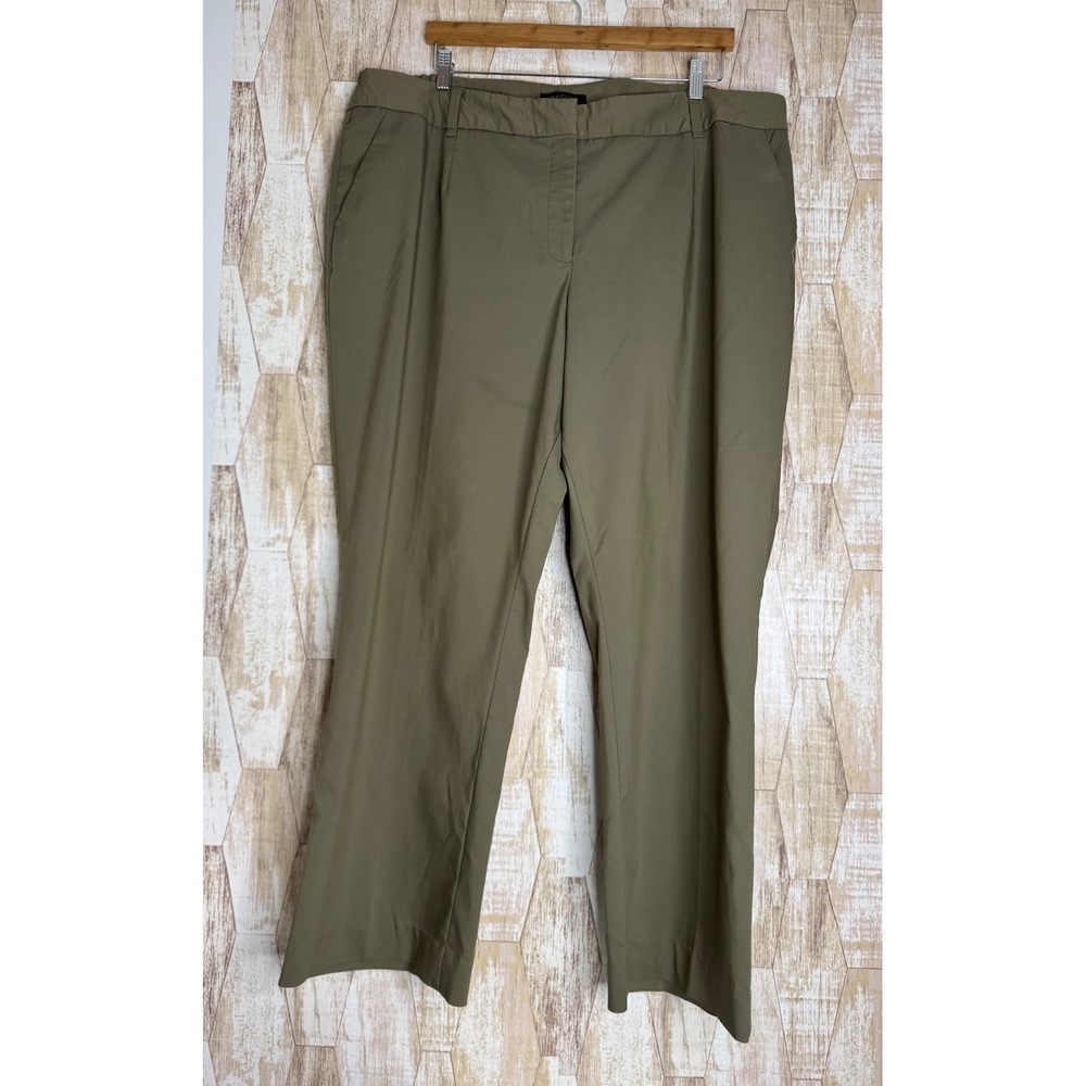 Talbots Heritage Woman Beige Chino Pants Size 24W Stretch Hiking